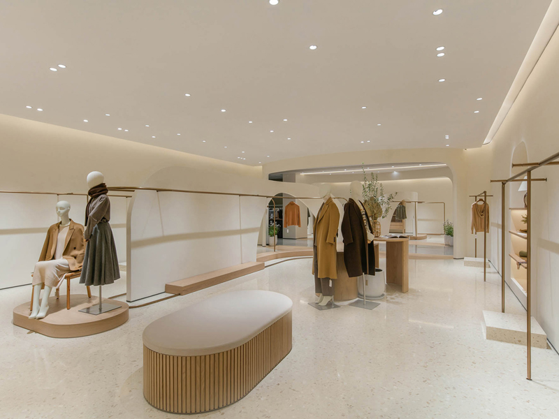120平米現(xiàn)代簡約風服裝店裝修設(shè)計